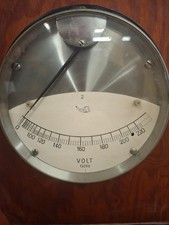 Voltmeter Messgerät alt Holz