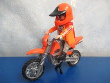 Motocross Motorrad mit Figur Racing Playmobil 8594