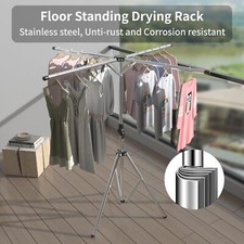 Ausziehbar Wäscheständer Turm Kleiderständer Klappbar Platzsparend Stahl Ständer