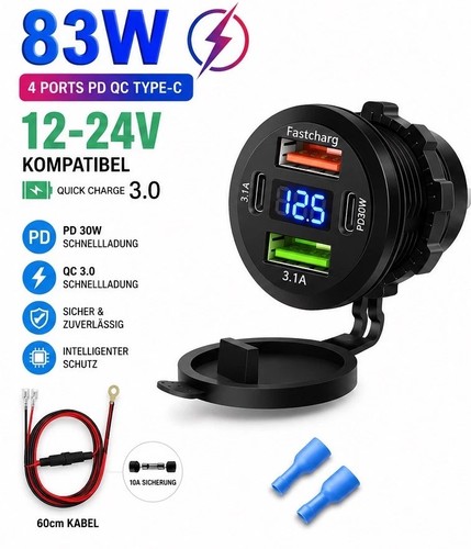 12v usb auto kfz - 3.0,