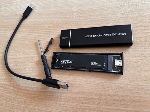 Crucial plus 1tb - p3, nvme