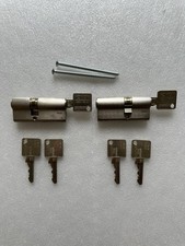 Ikon Schließzylinder, Doppelzylinder, Gleichschließend, 6 Schlüssel, Edelstahl