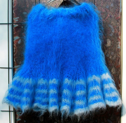 Mohair langhaarig mini rock - mini,