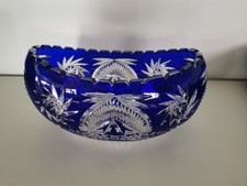 Bleikristall Schale Blau 2,5