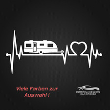 Wohnwagen Herzlinie Aufkleber