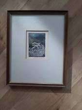 Lithographie  mit Rahmen Gräser signiert Bittner