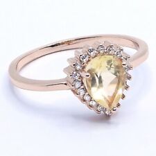 Echter Citrin Ring 925