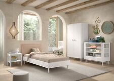 Set Einzelbett Schrank