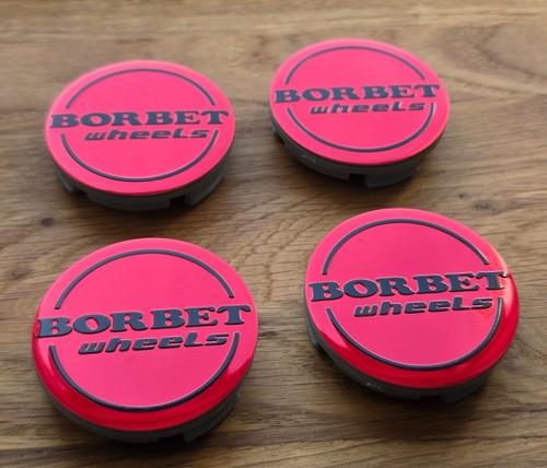 Borbet nabendeckel 56mm rot - nabendeckel,