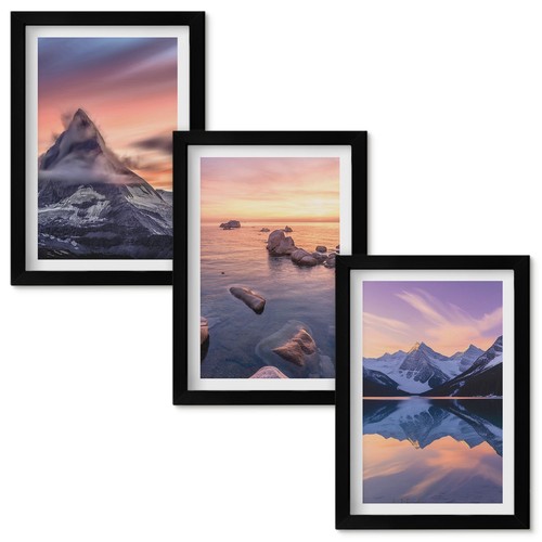 Bilder set mit rahmen - set,