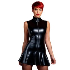 Rubberfashion wetlook kleid - wetlook,