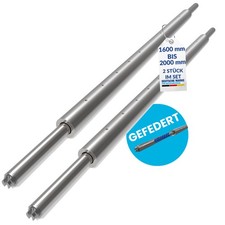 2x Rundsperrbalken, Sperrstange, Klemmbalken, 1600-2000 mm, Kombizapfen 19/24mm