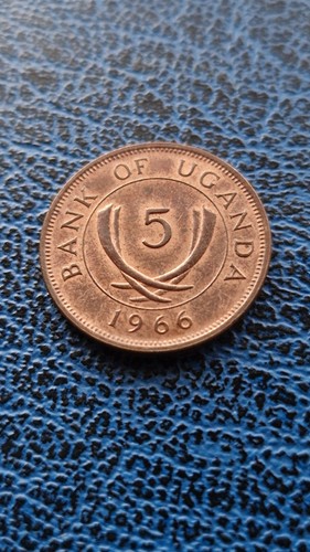Uganda cent 1966 stoßzahn - 5,