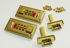 2xAufsetz-Zahlenschloss Gold