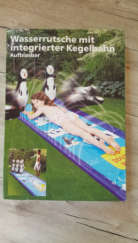 Wasserrutsche mit kegelbahn - mit,