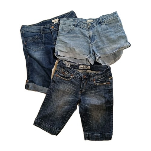 3er pack jeans - shorts, damen