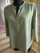 marco polo 38 Tunika Organic Cotton Tannengrün/ Weiß Hauchdünn 