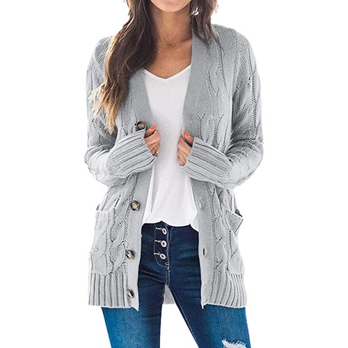 Damen strickjacke langarm - damen,