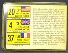 DDR MdI MfS MVM Merkkarte Militärverbindungsmission in Originalhülle RAR!! 10310