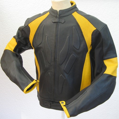 Motorrad lederjacke perforiert - lederjacke,