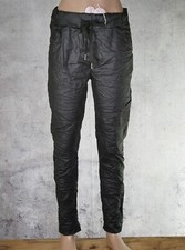 ♥️Kunstleder Joggpants Lederimitat Jogpants Jogging Hose Italy One Size 36 38 40