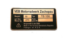 Rahmenplakette typenschild - rahmenplakette,