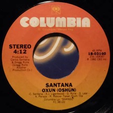 Santana Hold On / Oxun (Oshun) Vinyl Single 7inch Columbia