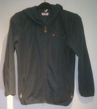 Petrolfarbige fleecejacke mit - fleecejacke,