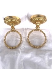 2x Jado Perlrand Glashalter 24 Kt vergoldet Schwanen Serie  Badezimmer Armaturen