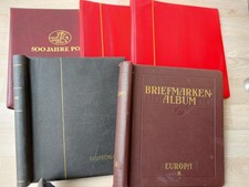 Konvolut 3 Ringbinder, 2 Klemmbinder ohne Inhalt, 2 Leuchtturm Drehstabbinder