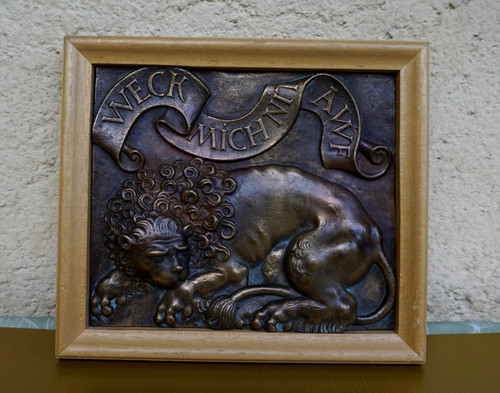 Bronze wandplakette - bronze,