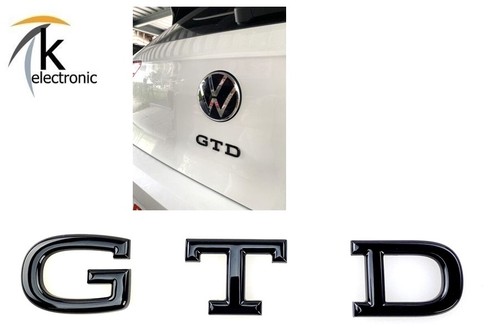 Golf gtd emblem - golf, schwarz