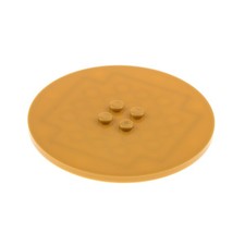 1x Lego Rund Fliese Platte 8x8