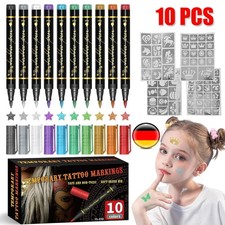 Glitzer tattoo stifte - glitzer, kinder