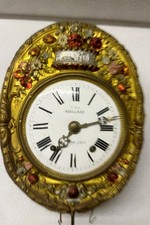 Prunk Comtoise, sehr schöne Bemalung, Prunkpendel, funktioniert, Ankergang