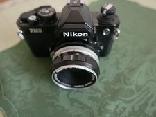 Nikon FM 2 Schwarz mit Objektiv Nikor-H Auto 1:2 f=50mm