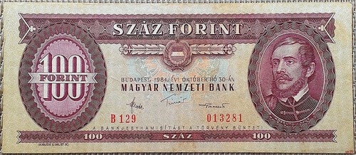 100 forint banknote geldschein - forint,