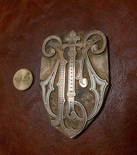 antiker DRUCKSTOCK  MESSING - um 1900