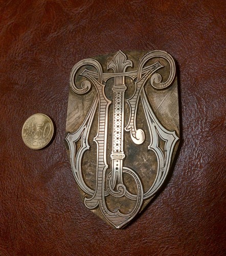 Antiker druckstock messing - ,