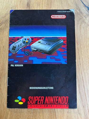 Super nintendo snes anleitung - nintendo,