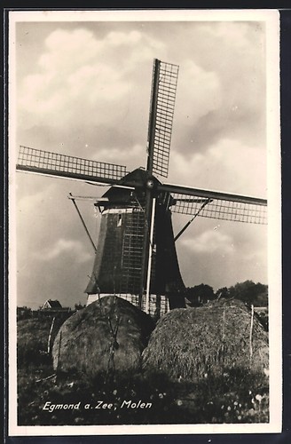 Ansichtskarte egmond zee - ansichtskarte, a.