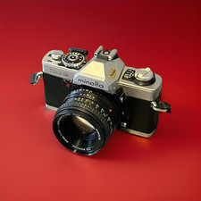 MINOLTA XG9 Analog Spiegelreflexkamera + Minolta MD 50 mm 1.7 Objektiv