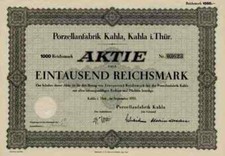 Porzellanfabrik Kahla 1935