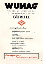 WUMAG Görlitz XL Reklame 1936