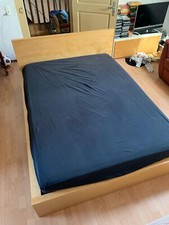 bett 140x200 IKEA MALM Birke mitRost und Matratze 