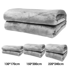 Kuscheldecke Decke Bettüberwurf Warm Wohndecke Weich 3 Größen Fleecedecke