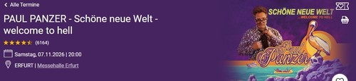Paul panzer tickets - paul, für