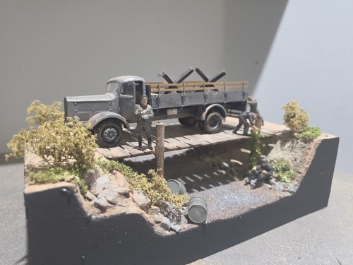 Diorama die brücke - 1:32,