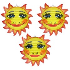 3x XL SONNEN LAMPION (45cm)