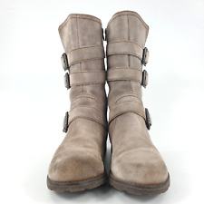 Halbhohe Stiefel grau braun